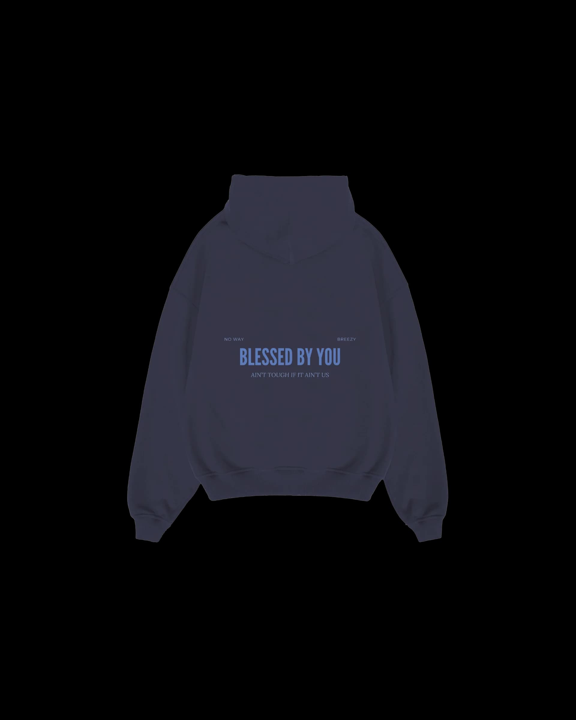 Hoodie Midnight Blue back — Navy