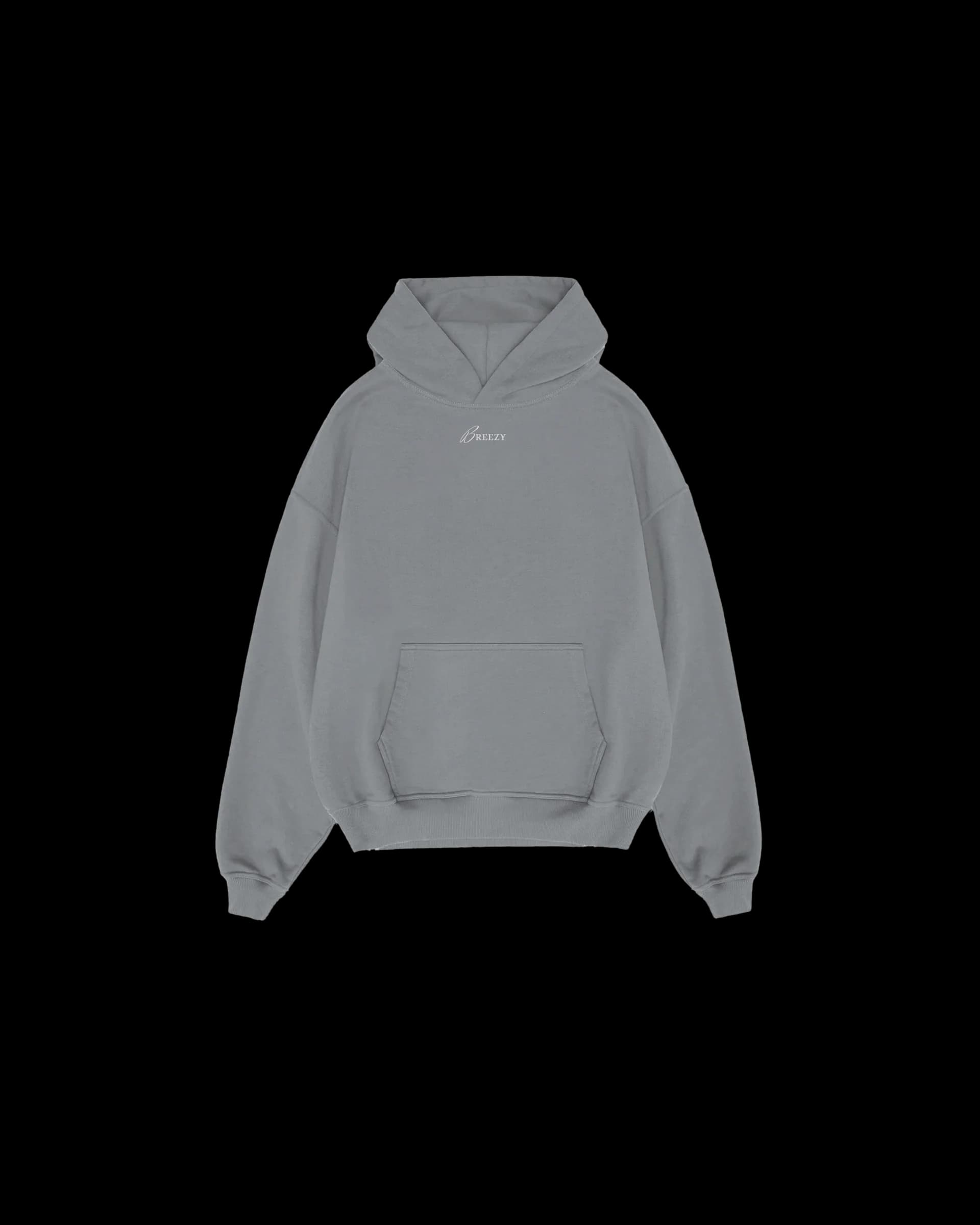 Hoodie Origin front — Gray