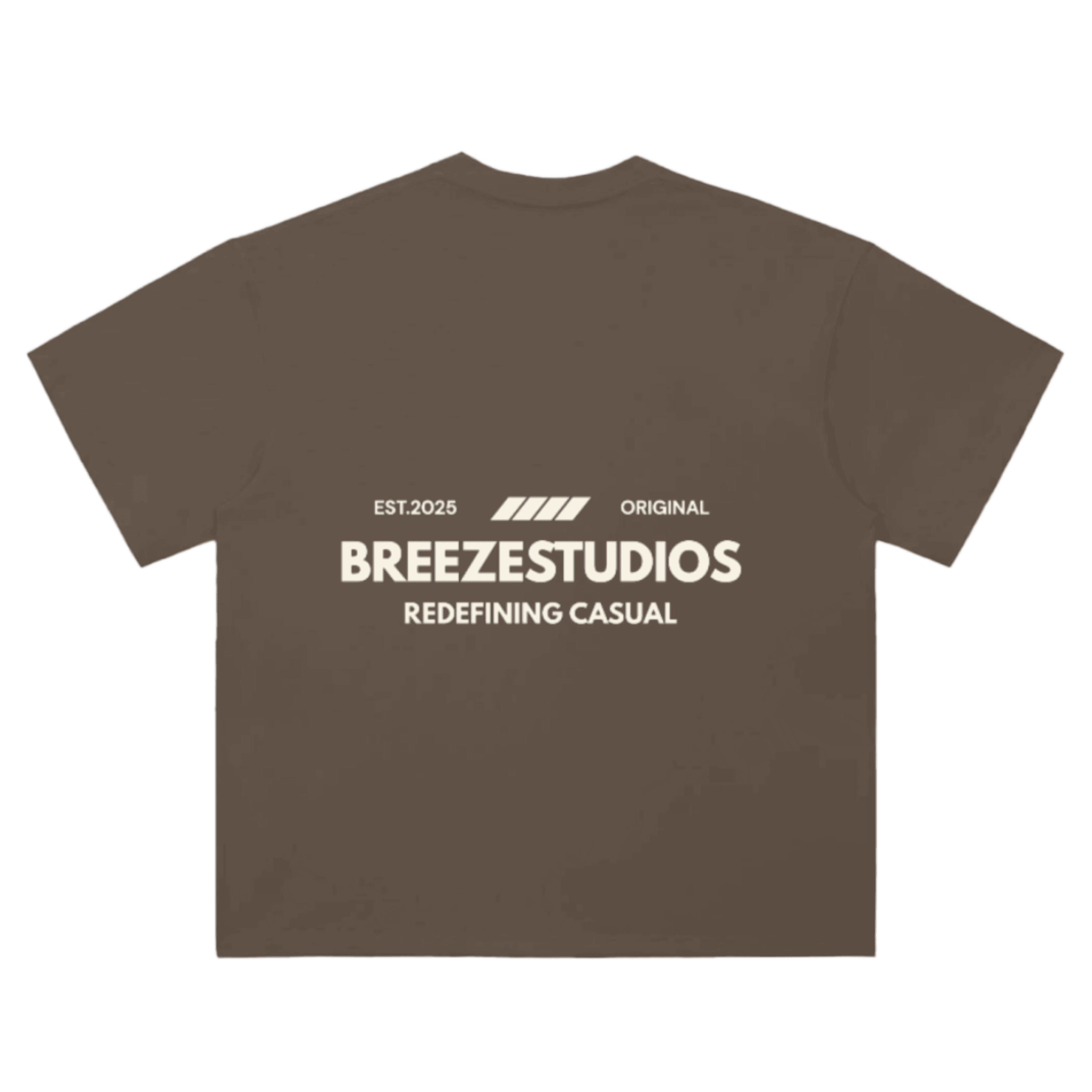 Breezy Szn Tee back — Coffee