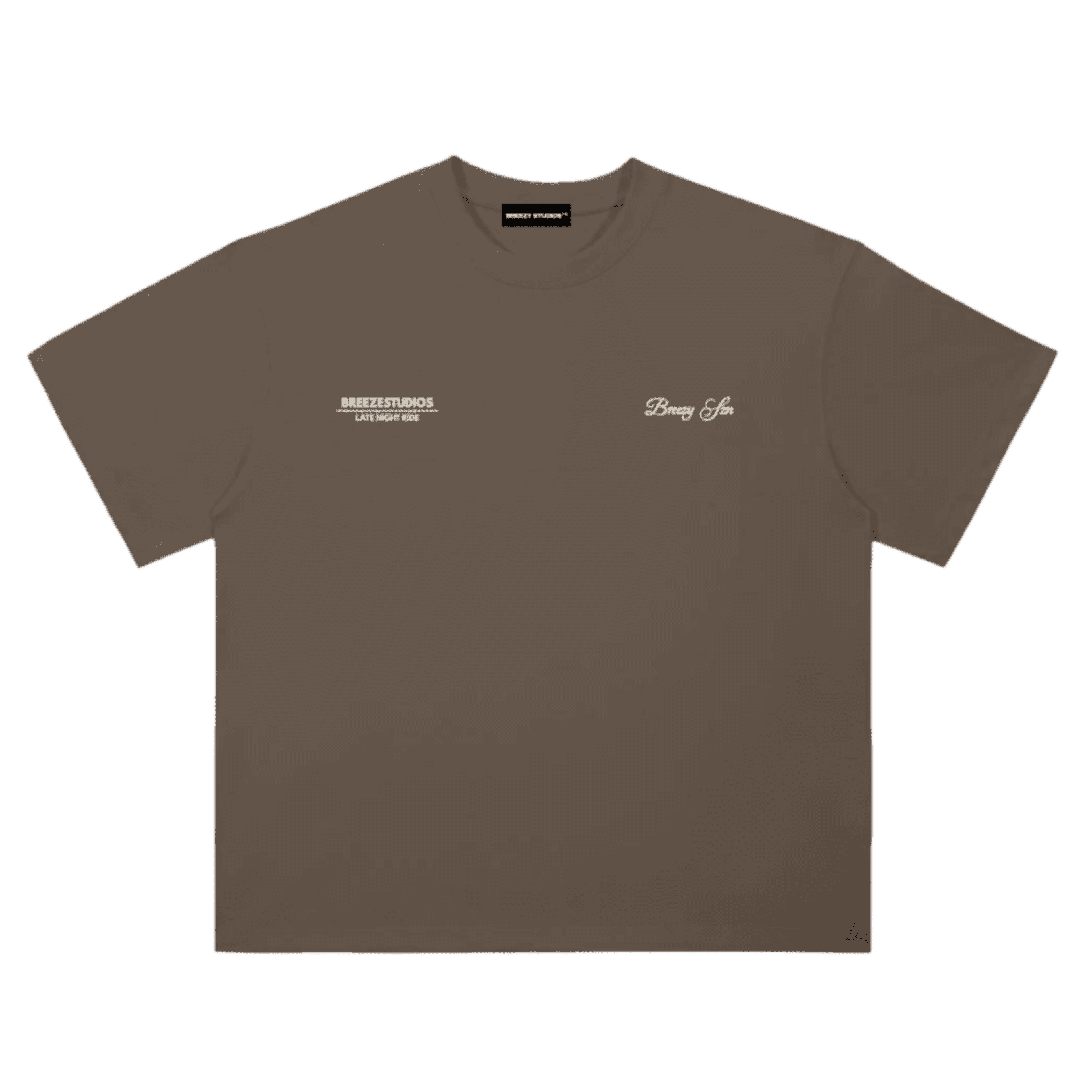 Breezy Szn Tee front — Coffee